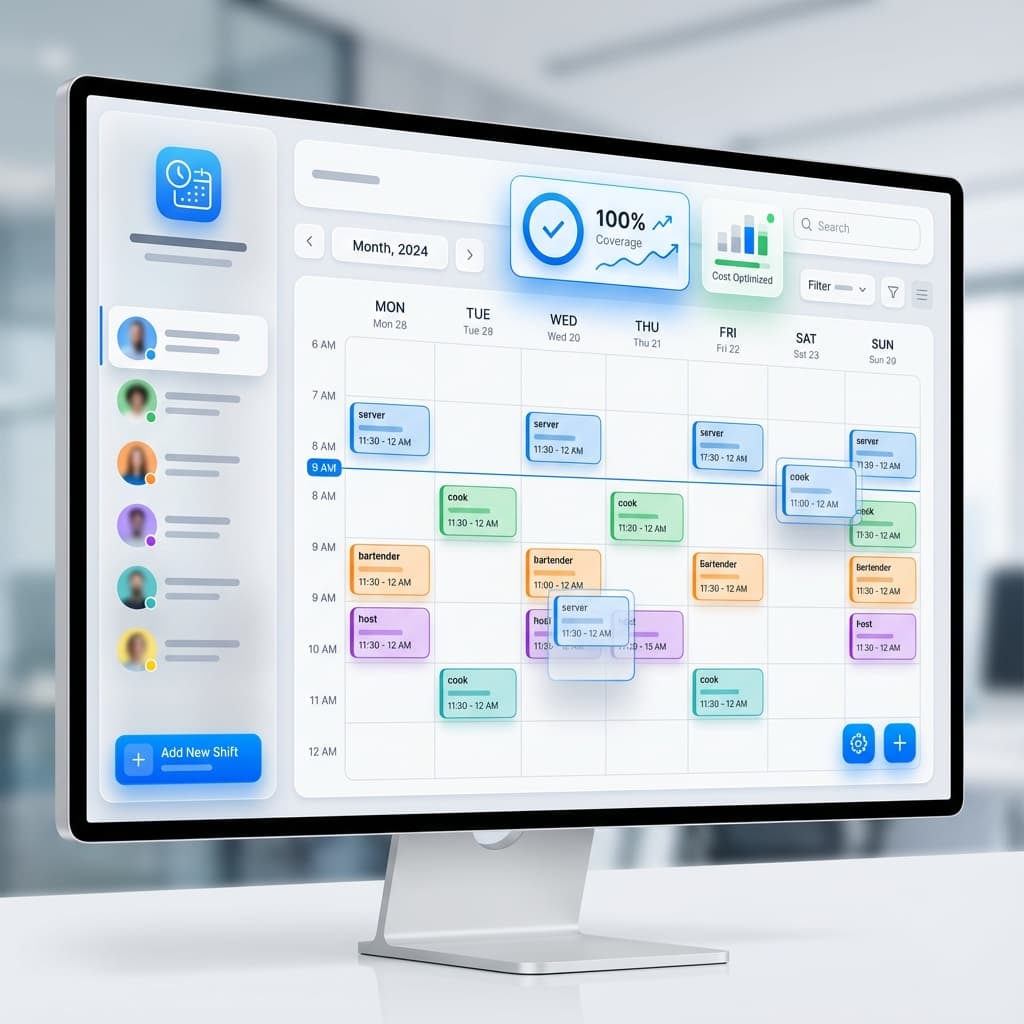 Interface de planning optimisé